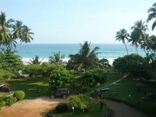 A view of the beach from the balcony of kingdom resort