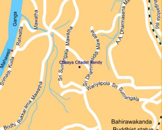 Sri Lanka_Kandy_ChaayaCitadel_Map